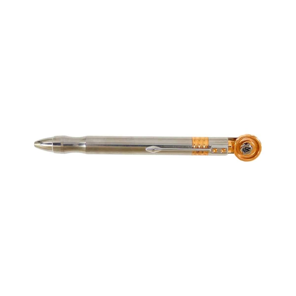 Black Forest Pen Premium Classic Stainless Steel Wheel Ballpoint
