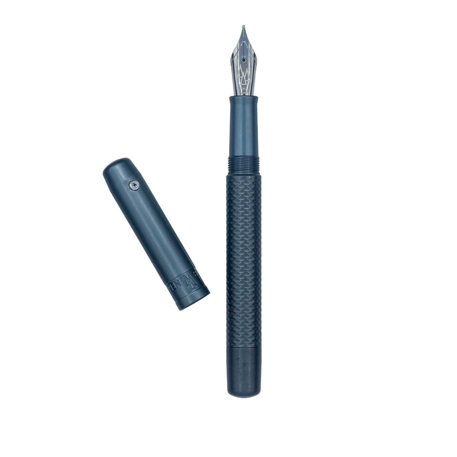 Black Forest Pen Premium MultiMill Aluminum Titanium Grey Fountain pen