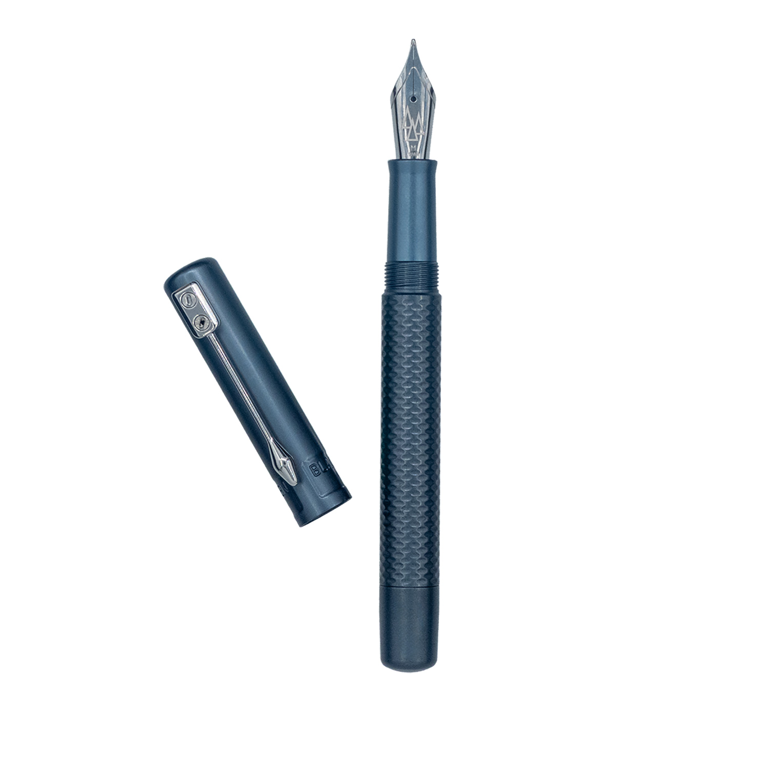 Black Forest Pen Premium MultiMill Aluminum Titanium Grey Fountain pen