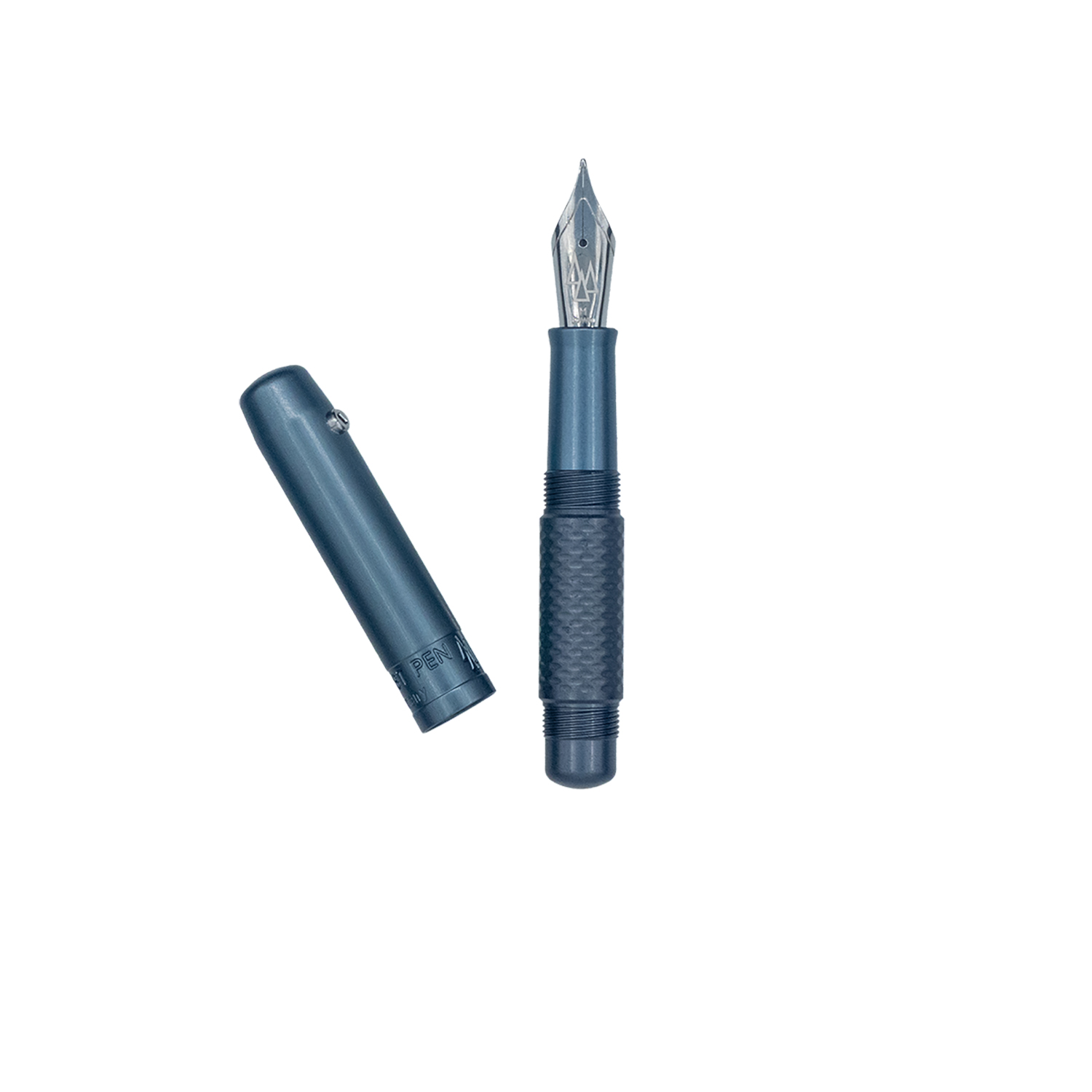 Black Forest Pen Premium MultiMill Minimo Aluminum Titanium Grey Fountain pen