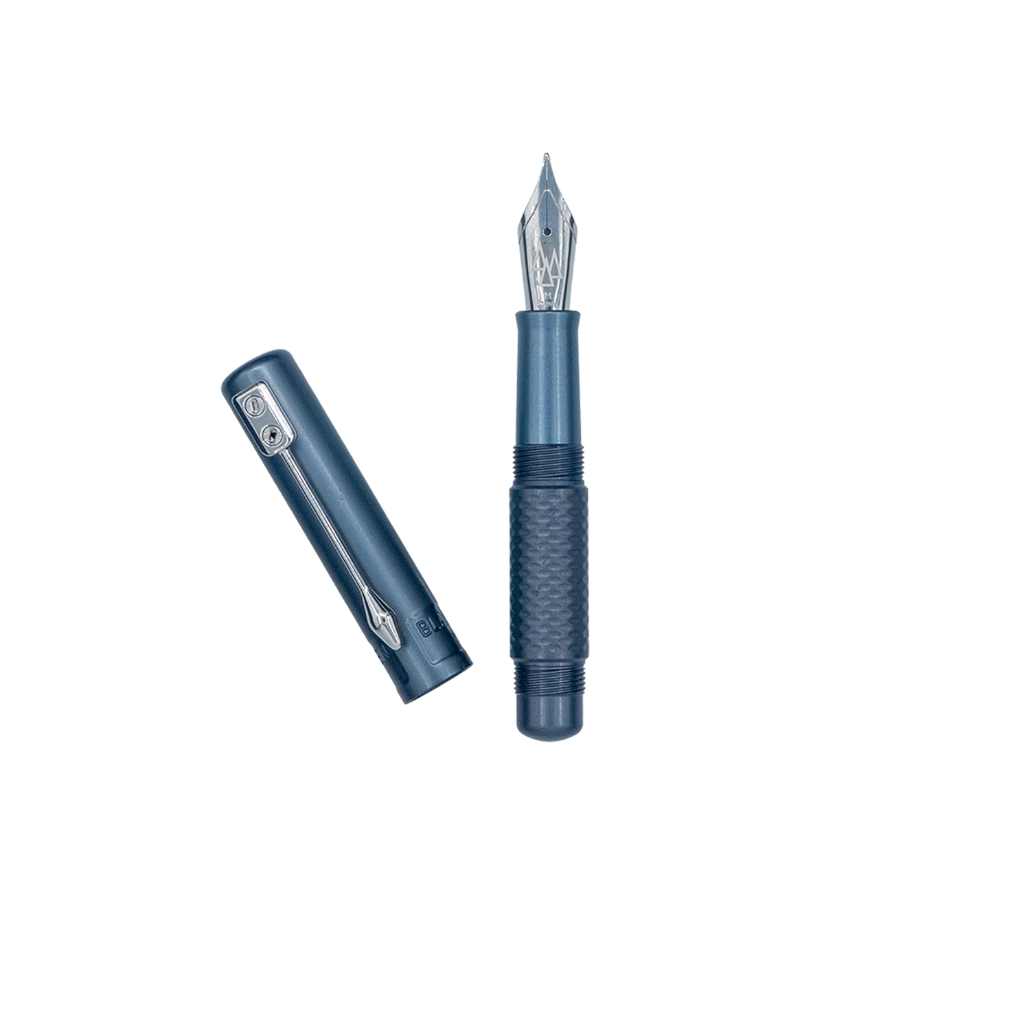 Black Forest Pen Premium MultiMill Minimo Aluminum Titanium Grey Fountain pen