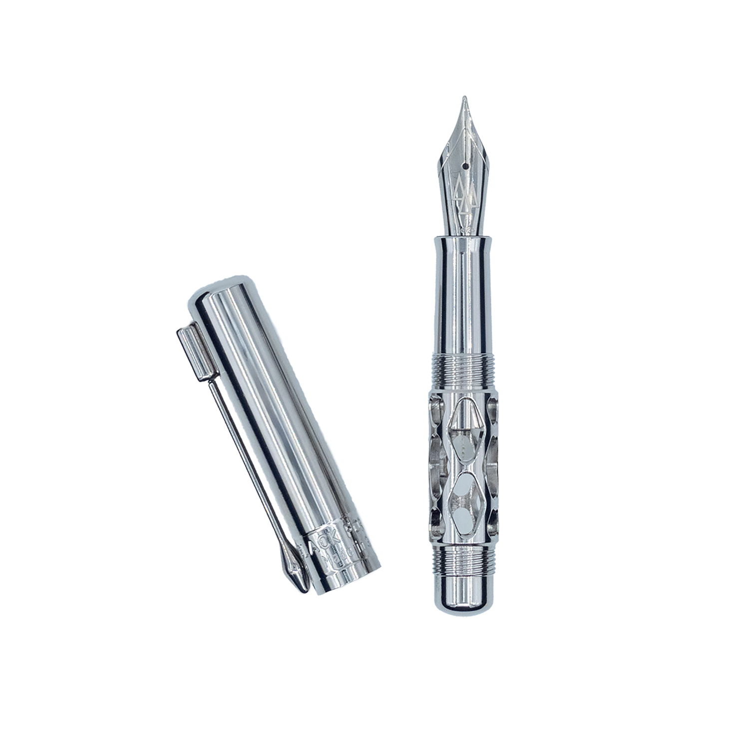 Black Forest Pen Premium Rhombus Minimo Stainless Steel Vulpen