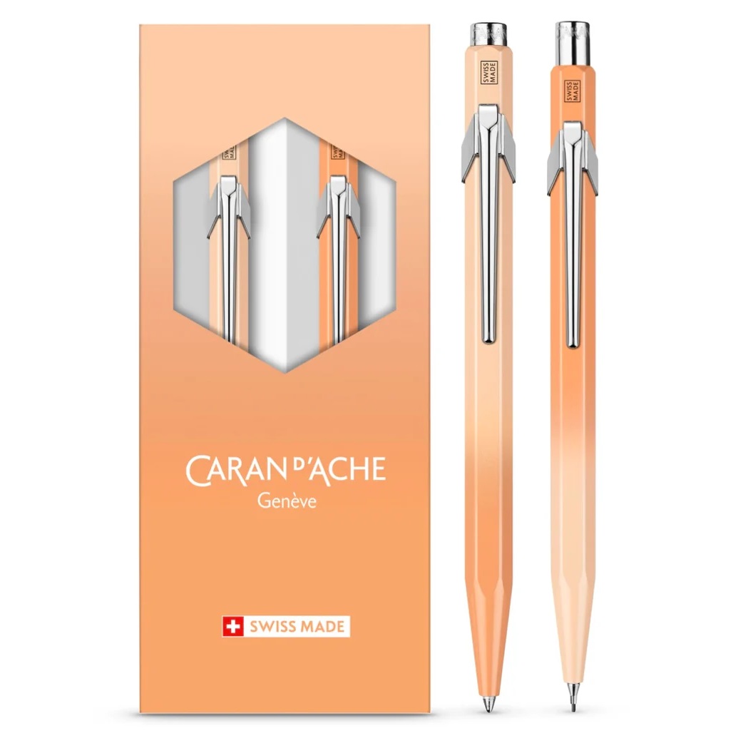 Caran d'Ache 849 & 844 Sunset Sky Kugelschreiber und Druckbleistift Set