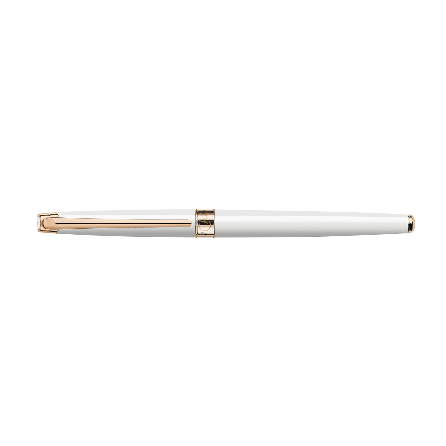 Caran d'Ache Léman Slim White Rose Gold Rollerball