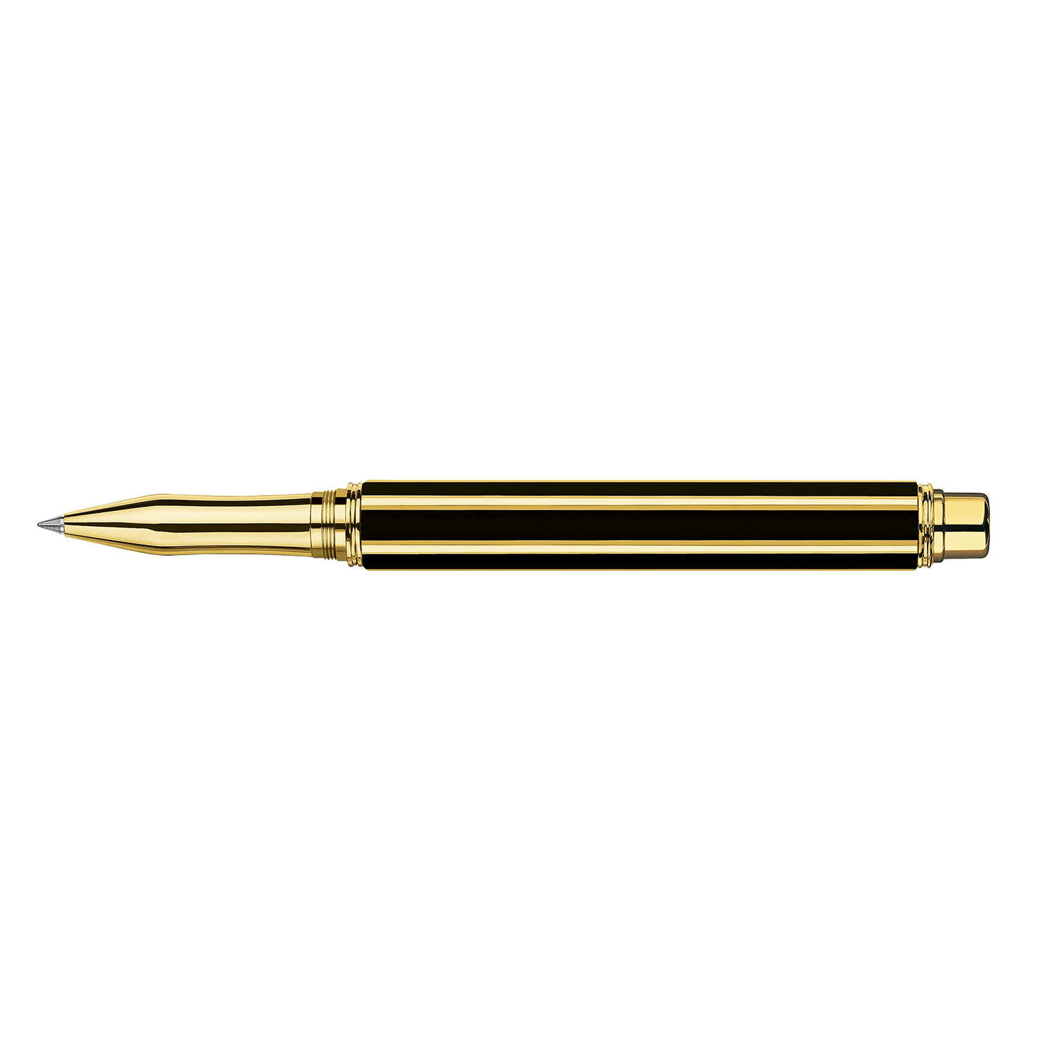 Caran d'Ache Varius Chinablack Lacquer Gold Rollerball
