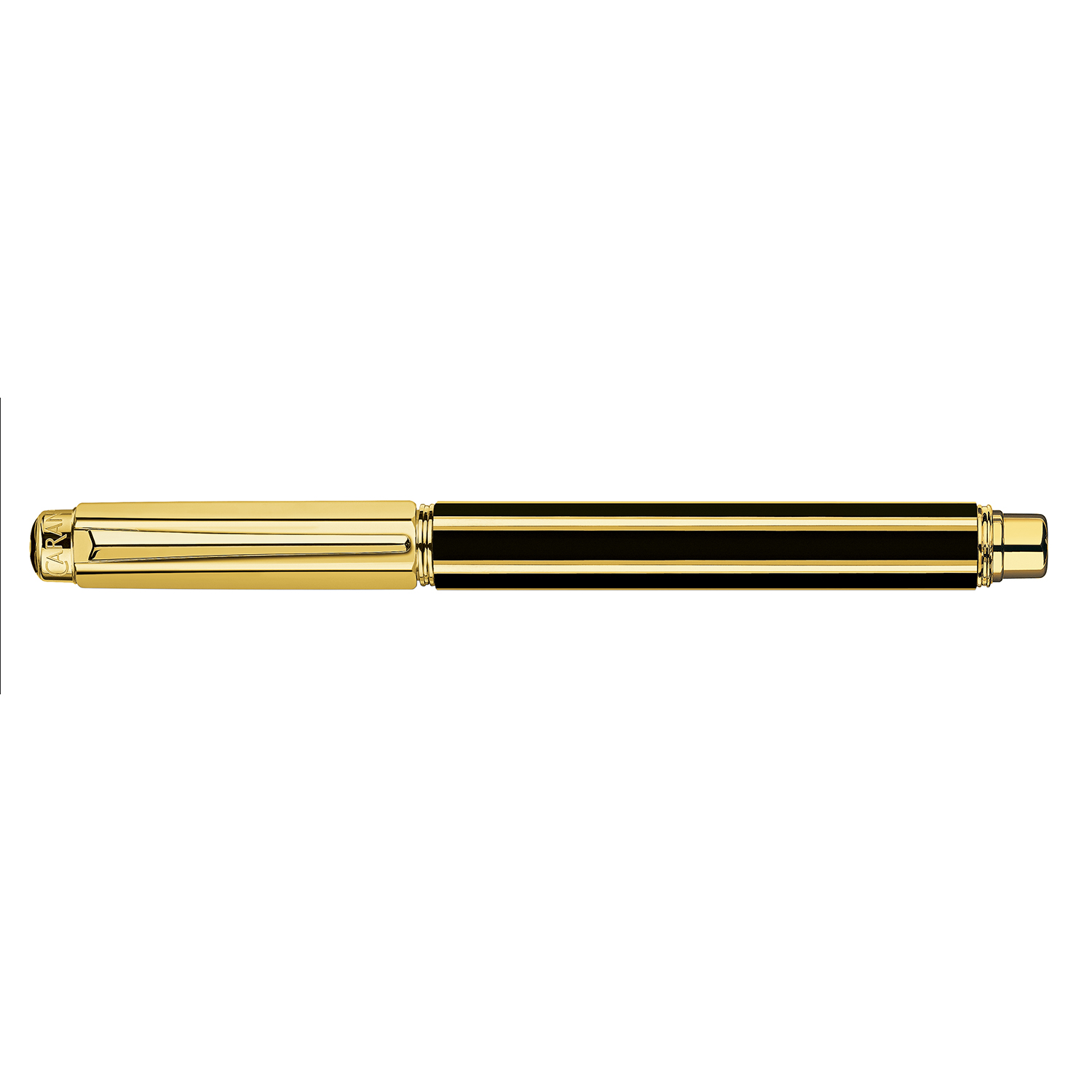 Caran d'Ache Varius Chinablack Lacquer Gold Rollerball