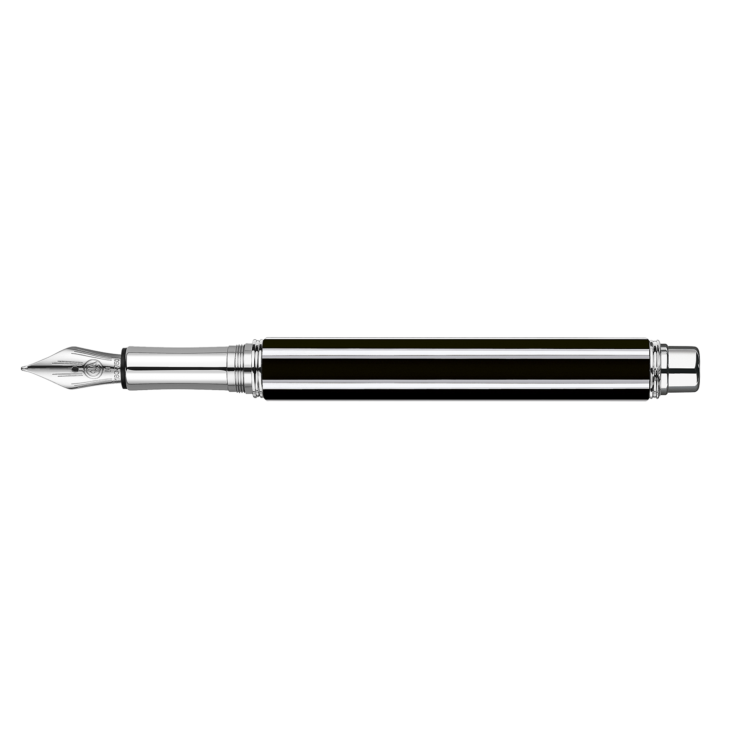 Caran d'Ache Varius Chinablack Lacquer Silver Fountain pen
