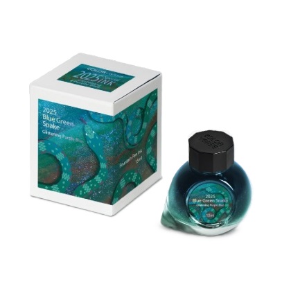 Colorverse 2025 Blue Green Snake Glistening Purple Blue 15 ml. Ink Bottle
