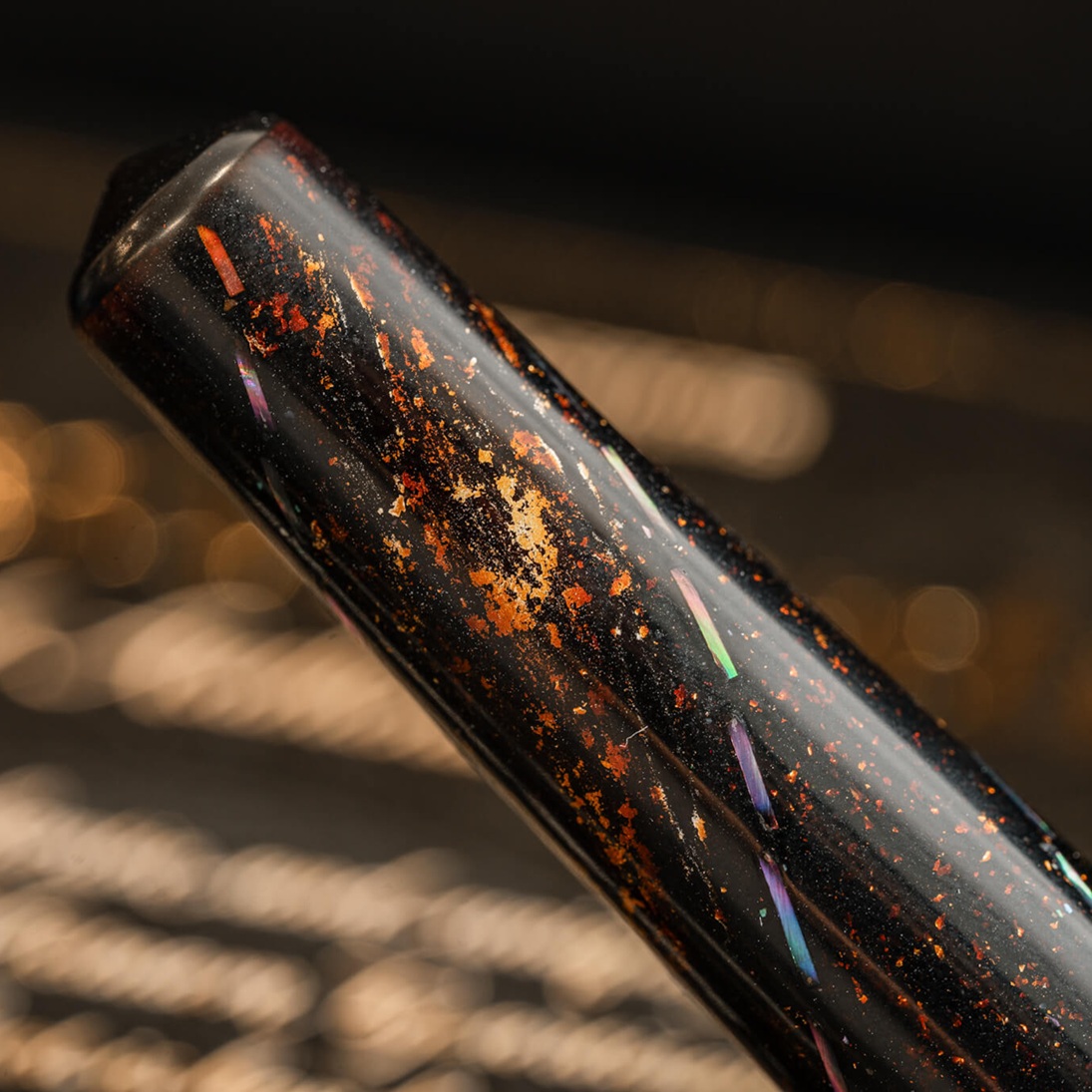 ConCoPens Mother-of-Pearl Lacquer Inlay Aurora Scroll Fountain Pen