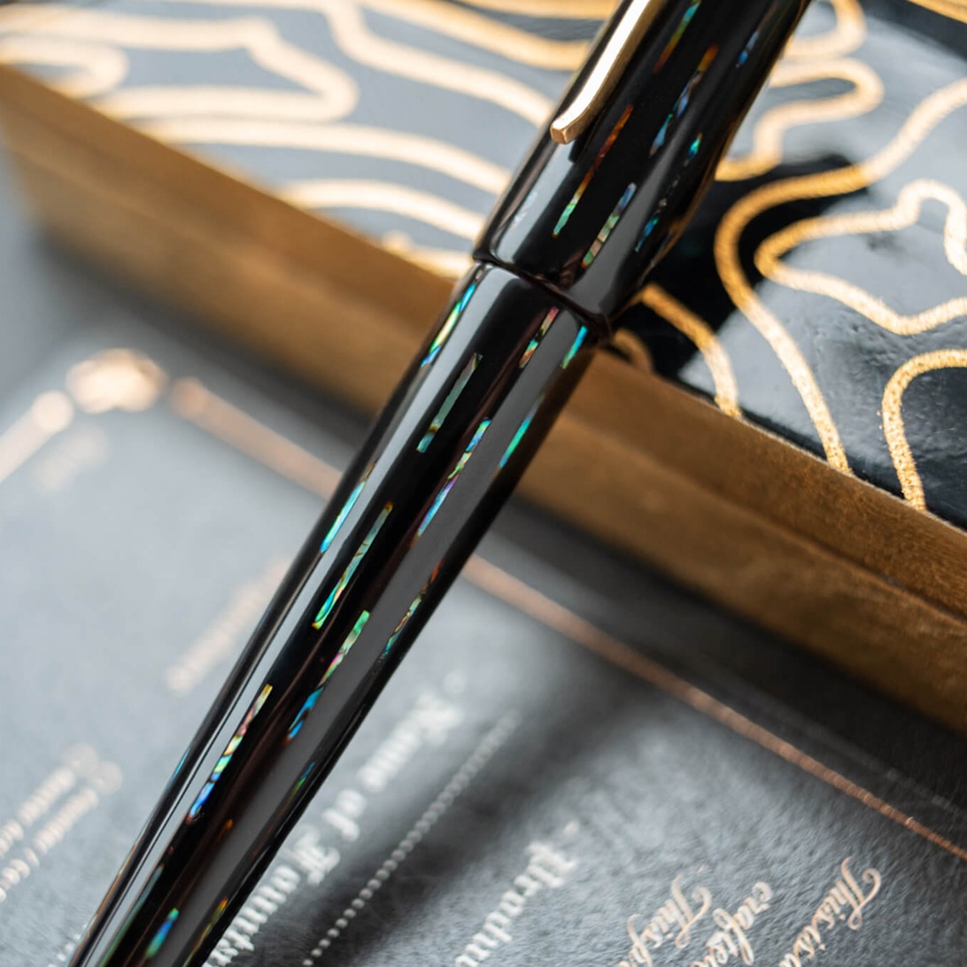 ConCoPens Mother-of-Pearl Lacquer Inlay Bolide 2 Fountain Pen