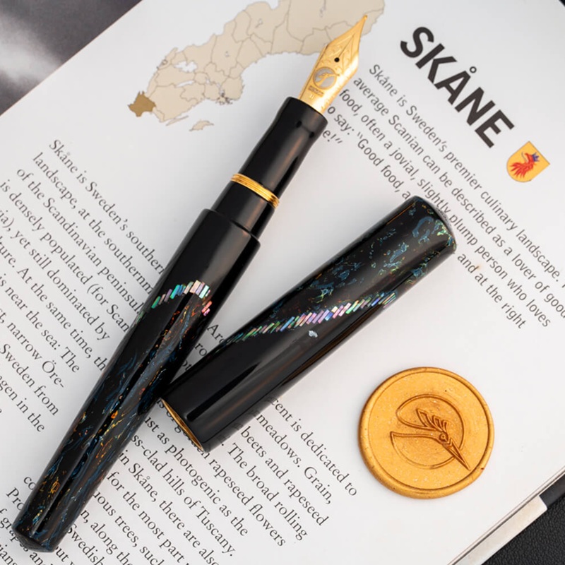 ConCoPens Mother-of-Pearl Lacquer Inlay Ocean Serenade Pióro Wieczne