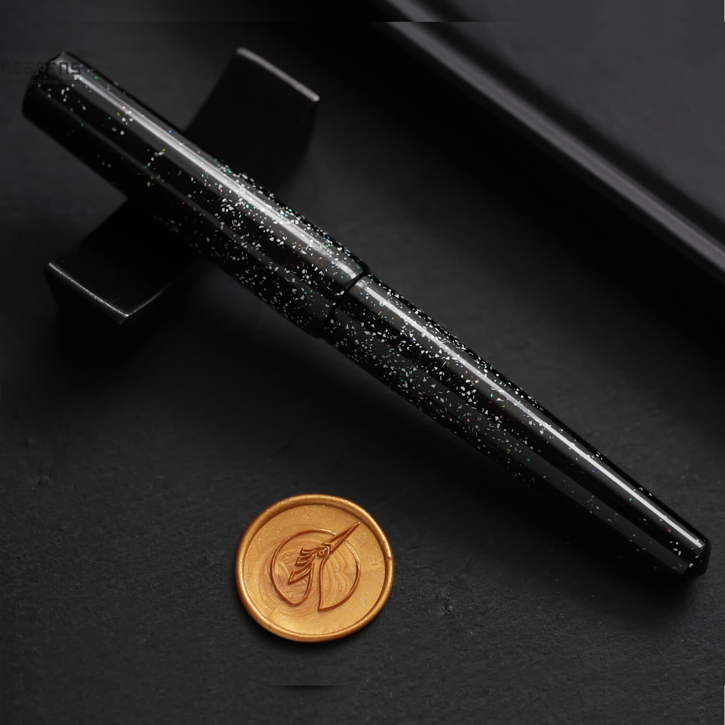 ConCoPens Vietnamese Lacquer Black Sea Caneta de Tinta Permanente