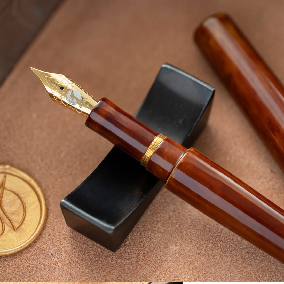ConCoPens Vietnamese Lacquer Mộc Brown  Füllfederhalter