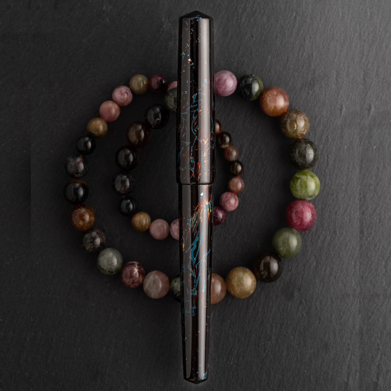 ConCoPens Vietnamese Lacquer Obsidia Fountain Pen