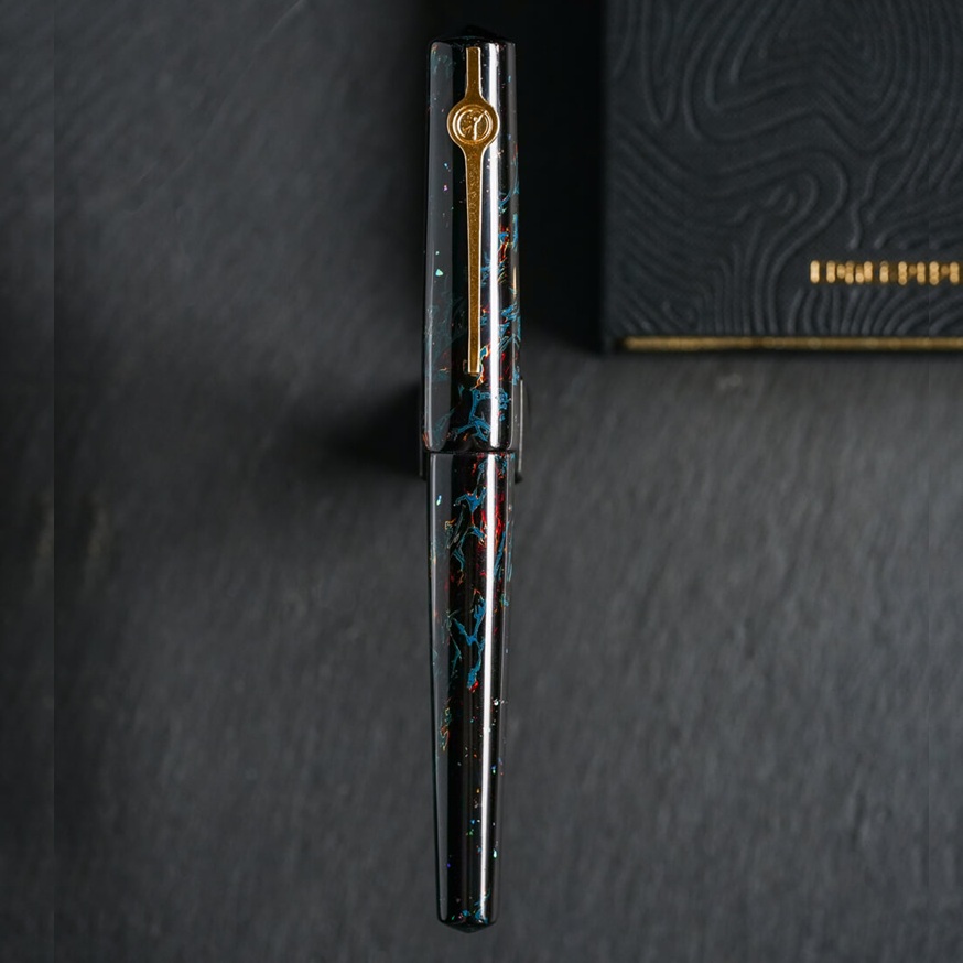 ConCoPens Vietnamese Lacquer Obsidia Fountain Pen