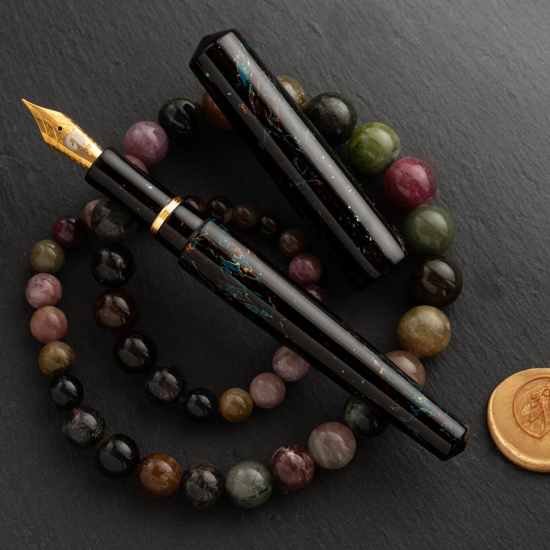 ConCoPens Vietnamese Lacquer Obsidia Fountain Pen