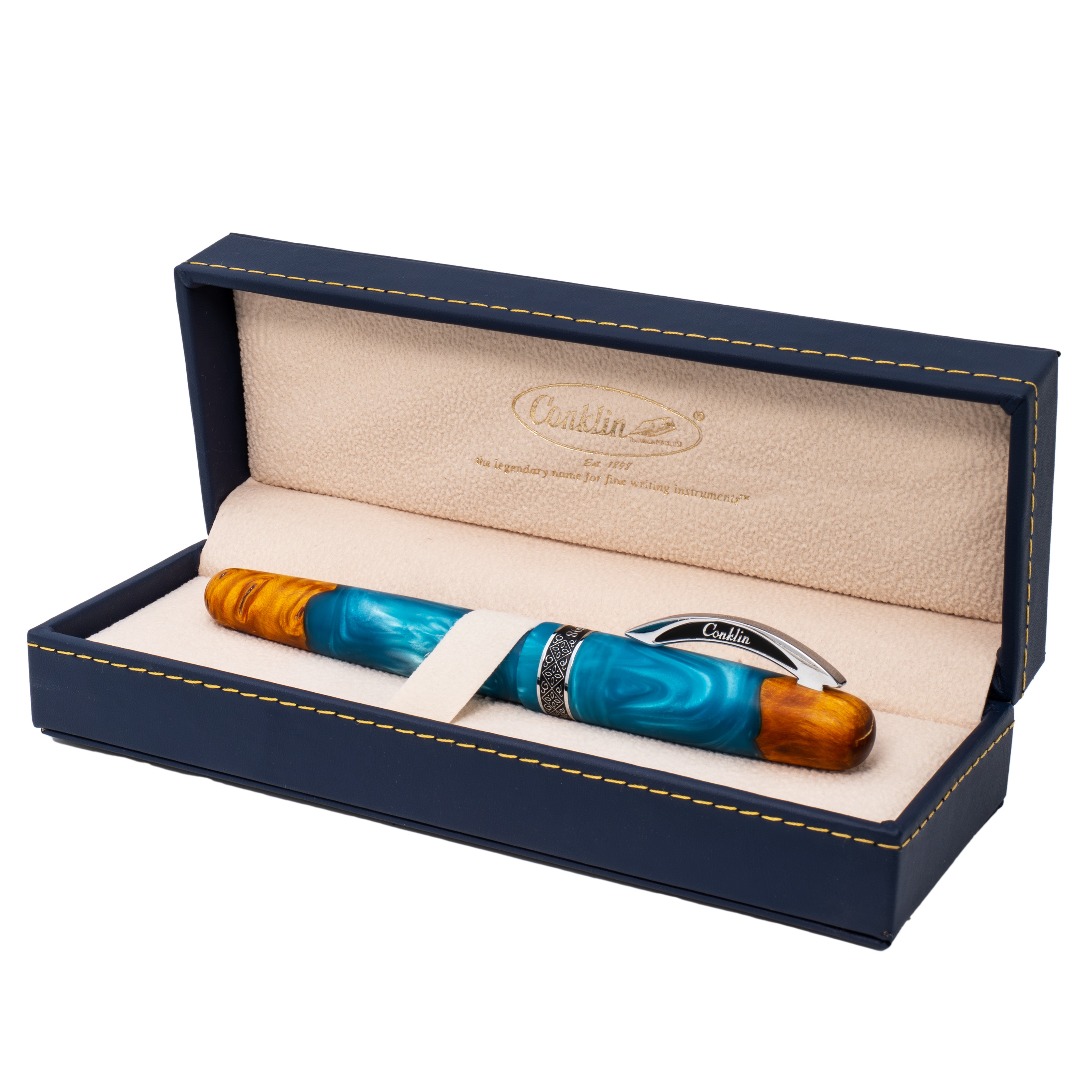 Conklin 1898 Spectra Fusion Blue ST Stylo plume