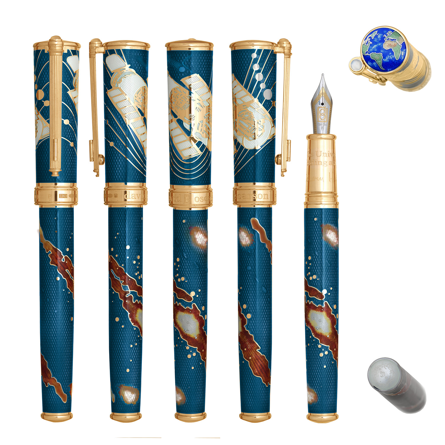 David Oscarson Edwin Hubble Twilight Blue GT Fountain pen