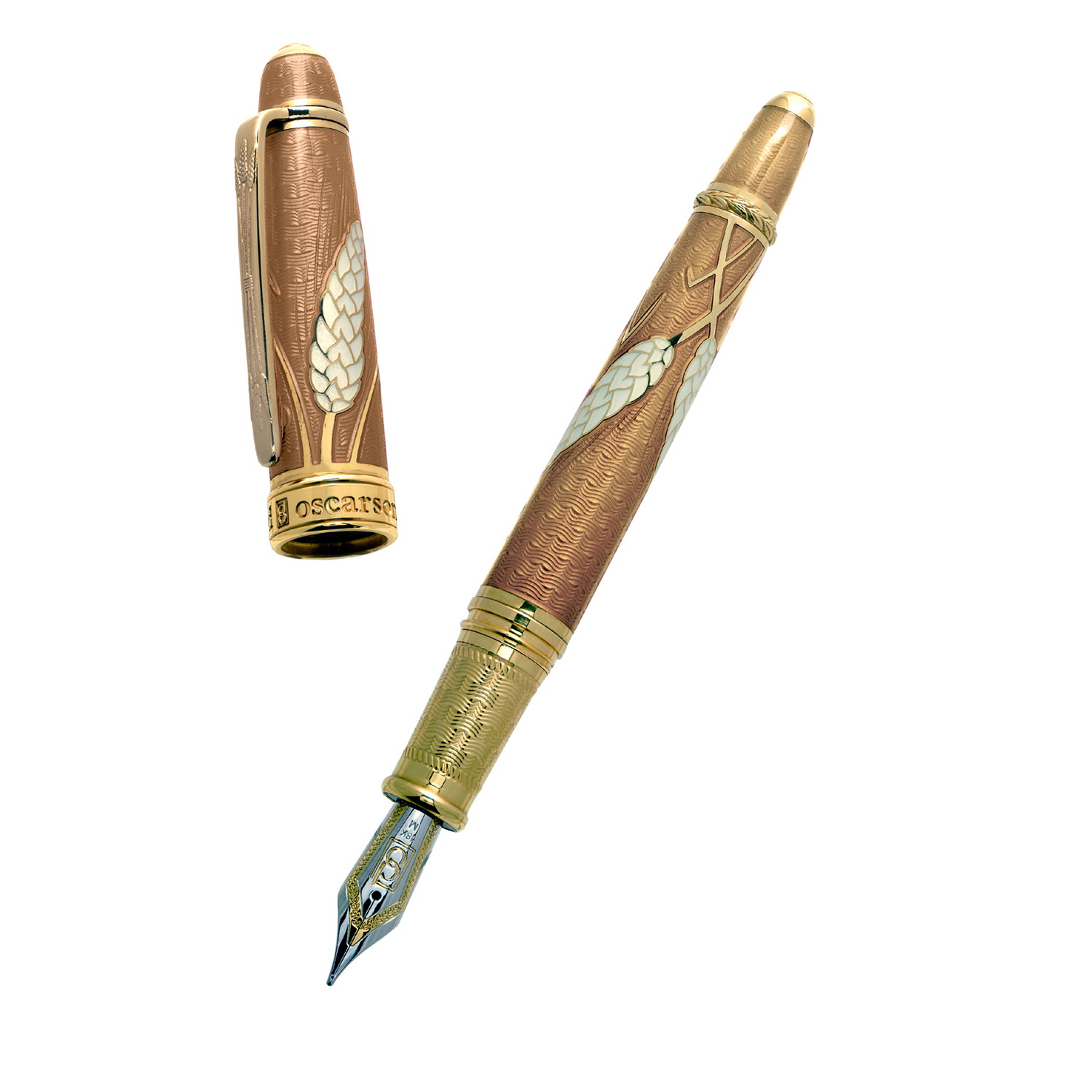 David Oscarson Harvest Copper Bronze GT Fountain pen