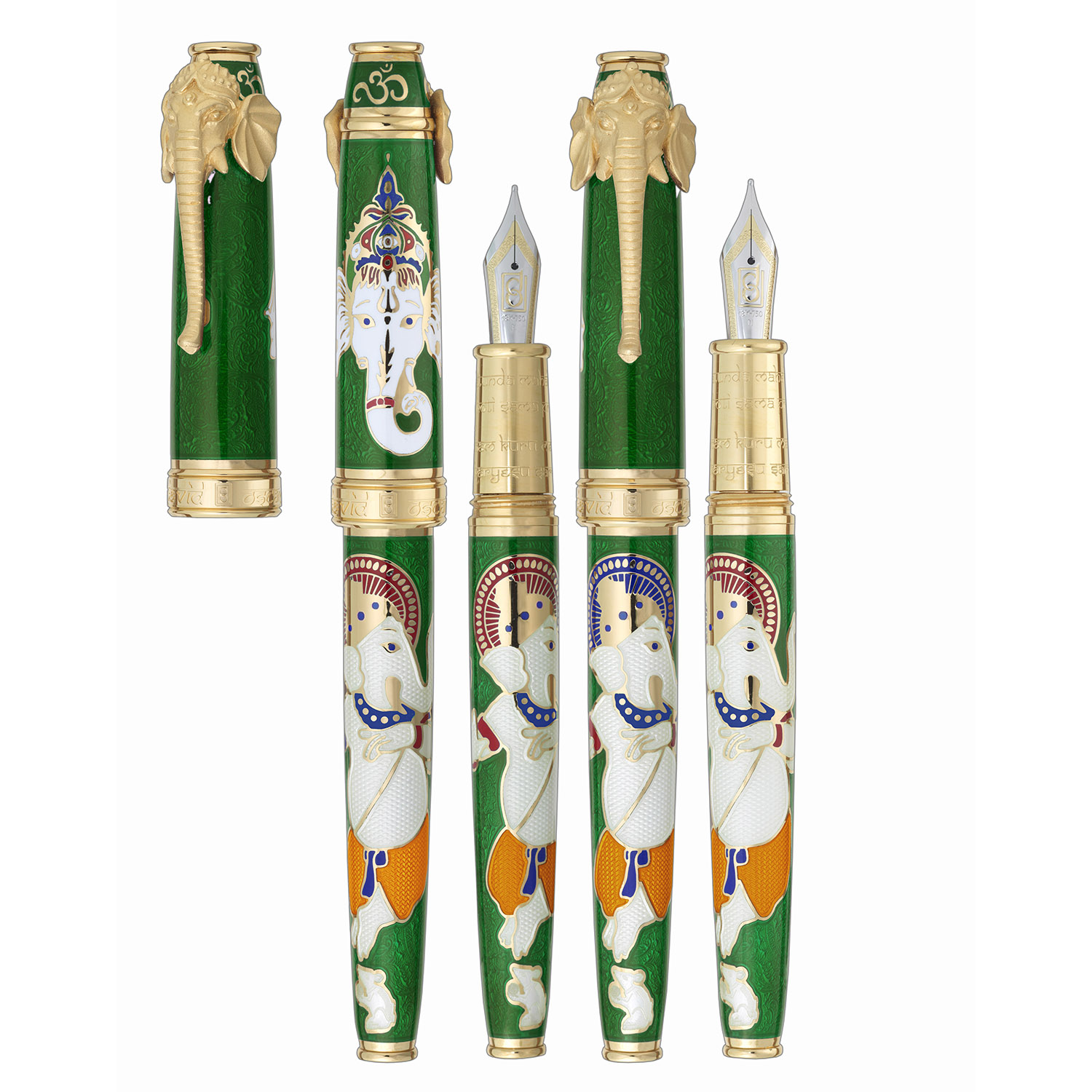 David Oscarson Lord Ganesha Emerald Green GT Fountain pen