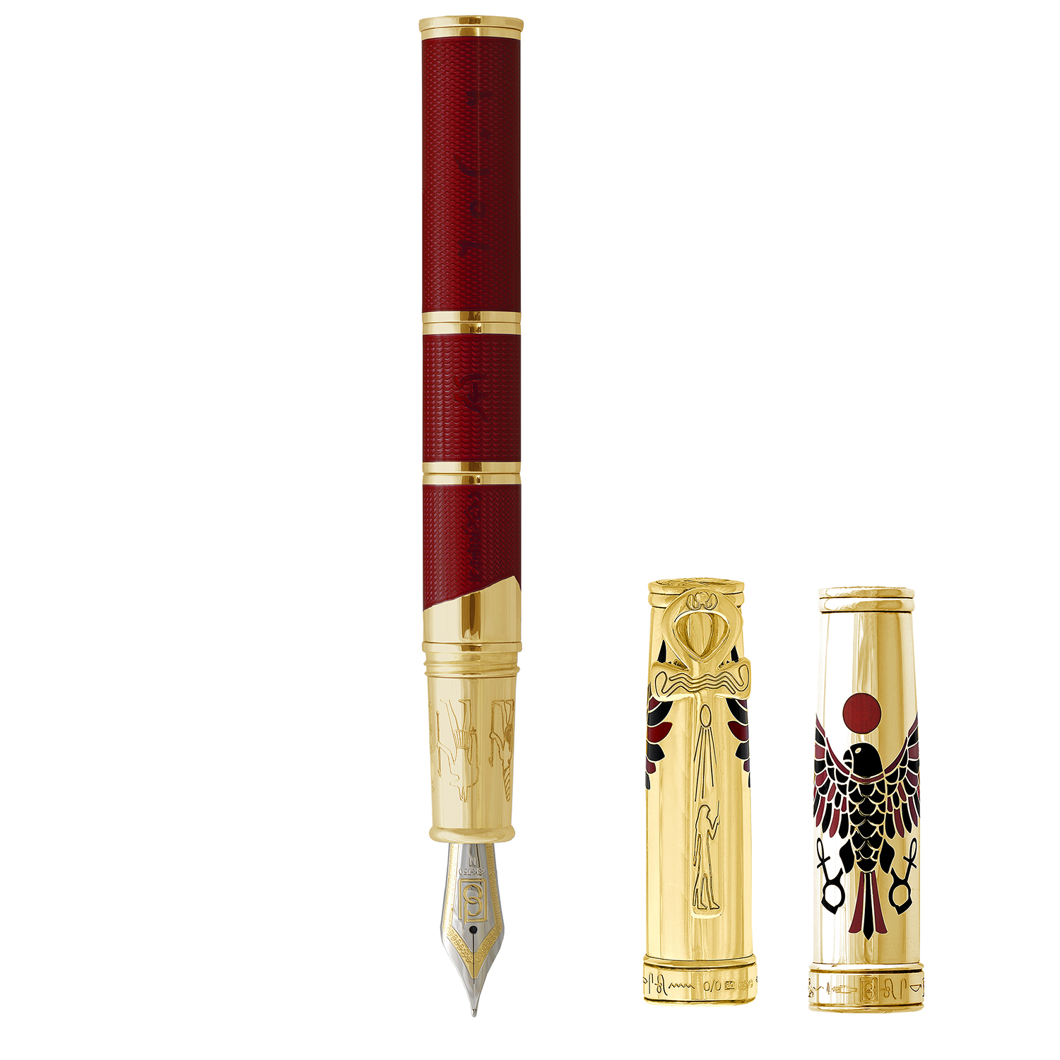 David Oscarson Rosetta Stone Ruby Red GT Fountain pen