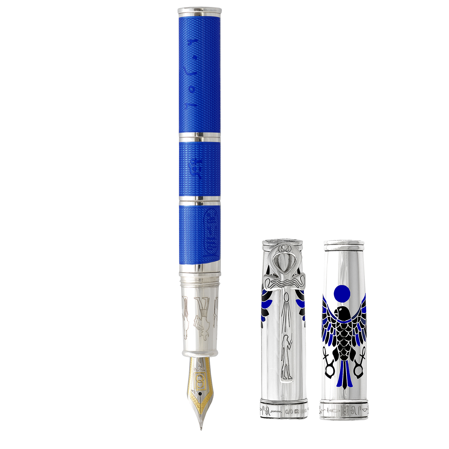 David Oscarson Rosetta Stone Sapphire Blue ST Fountain pen