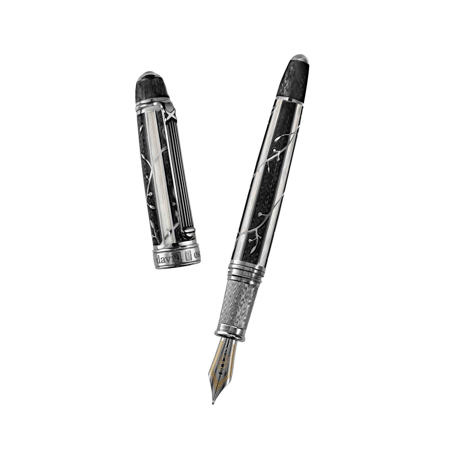 David Oscarson Trellis Black Fountain pen
