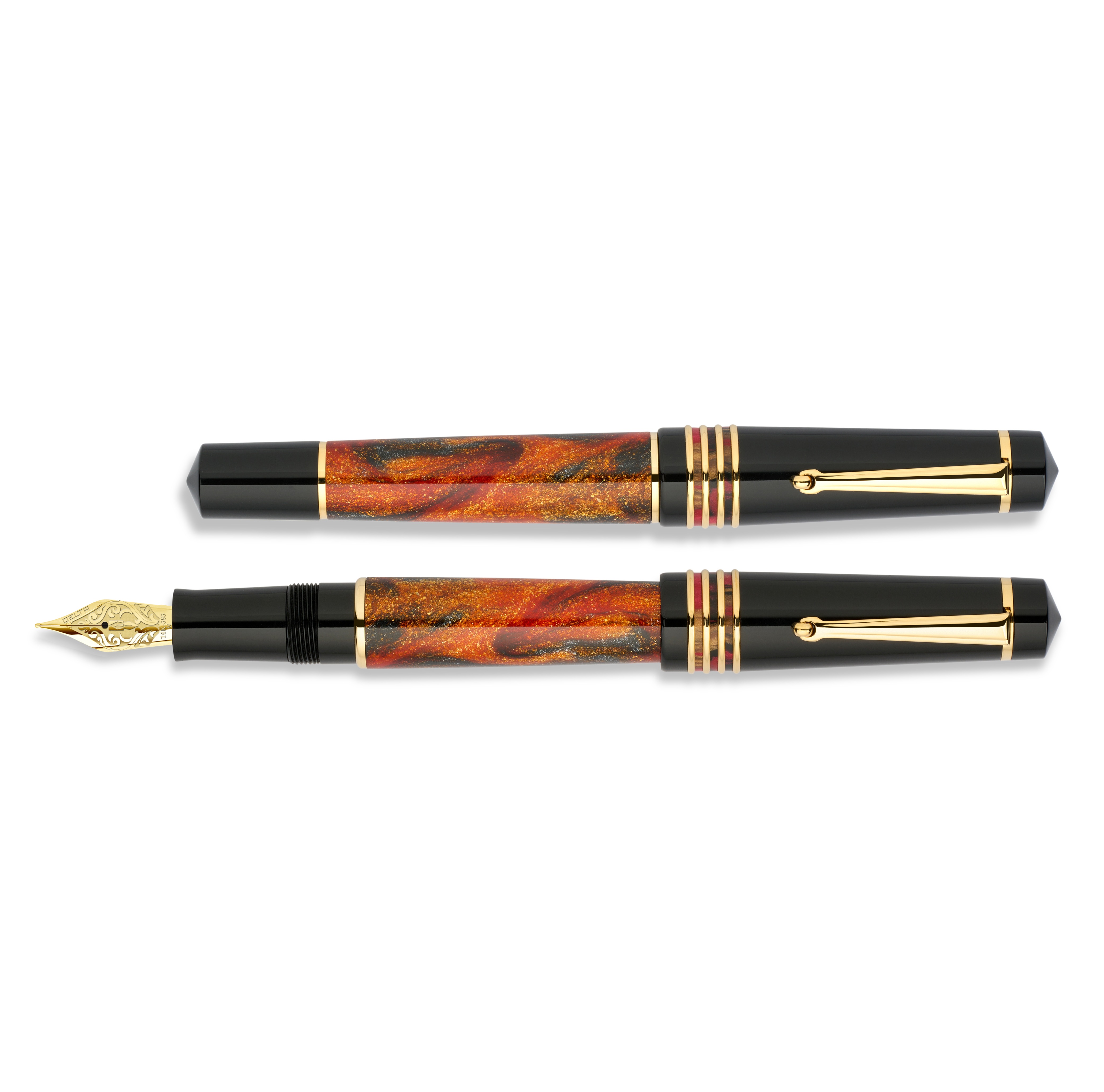 Delta Dolce Vita 2.0 Glow Up by Jonathon Brooks Mid-Size GT Piston Fountain pen