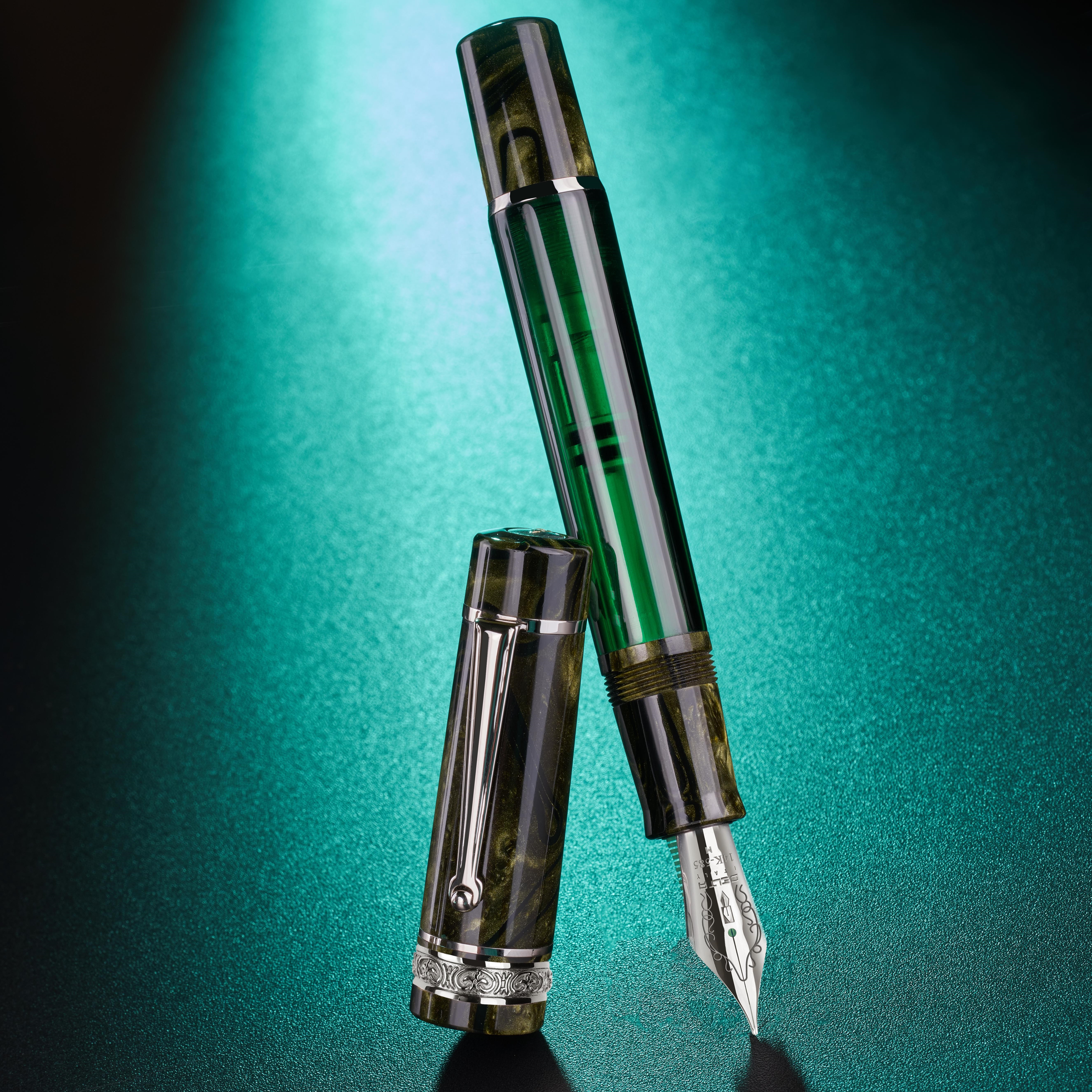 Delta Mid-Size-Plus Royal Green ST Stylo plume