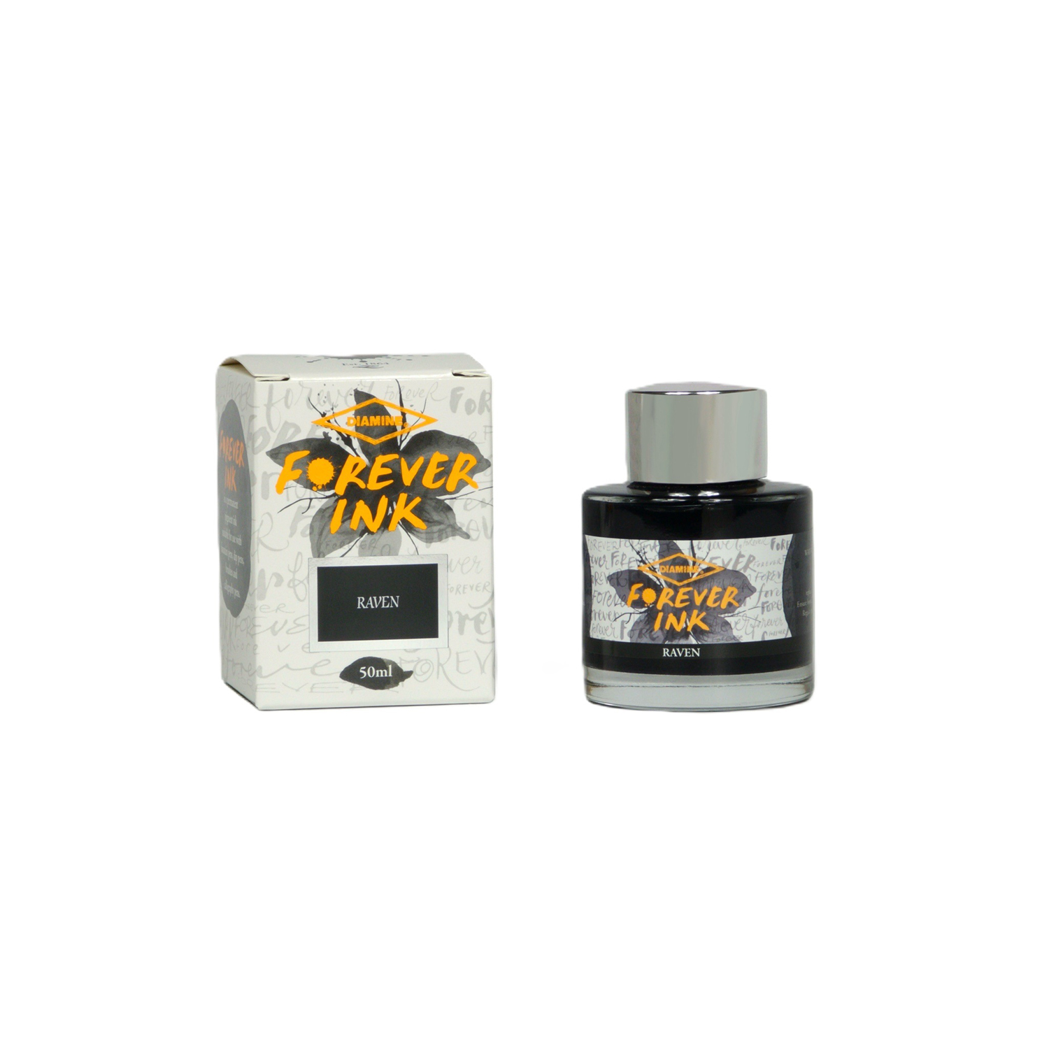 Diamine Forever Ink Raven Black 50ml Ink Bottle