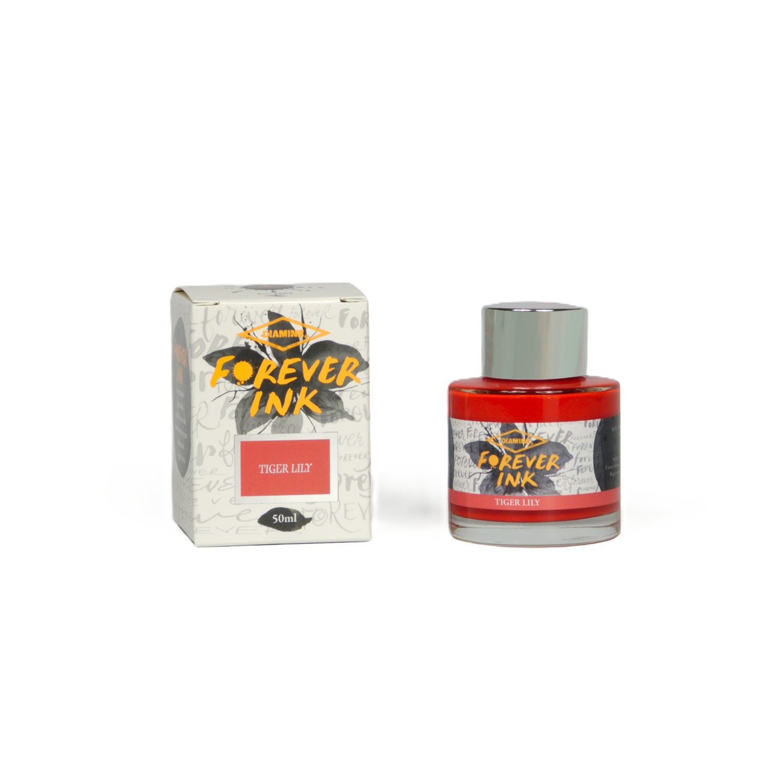 Diamine Forever Ink Tiger Lily 50ml Ink Bottle
