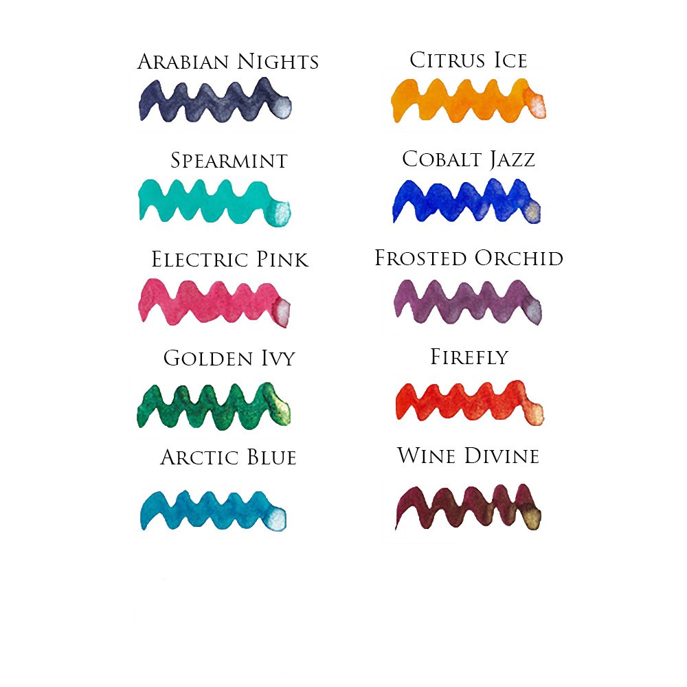 Diamine Shimmering Ink - Ink Bottle (40 colors)