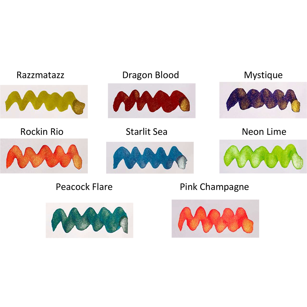 Diamine Shimmering Ink - Ink Bottle (40 colors)