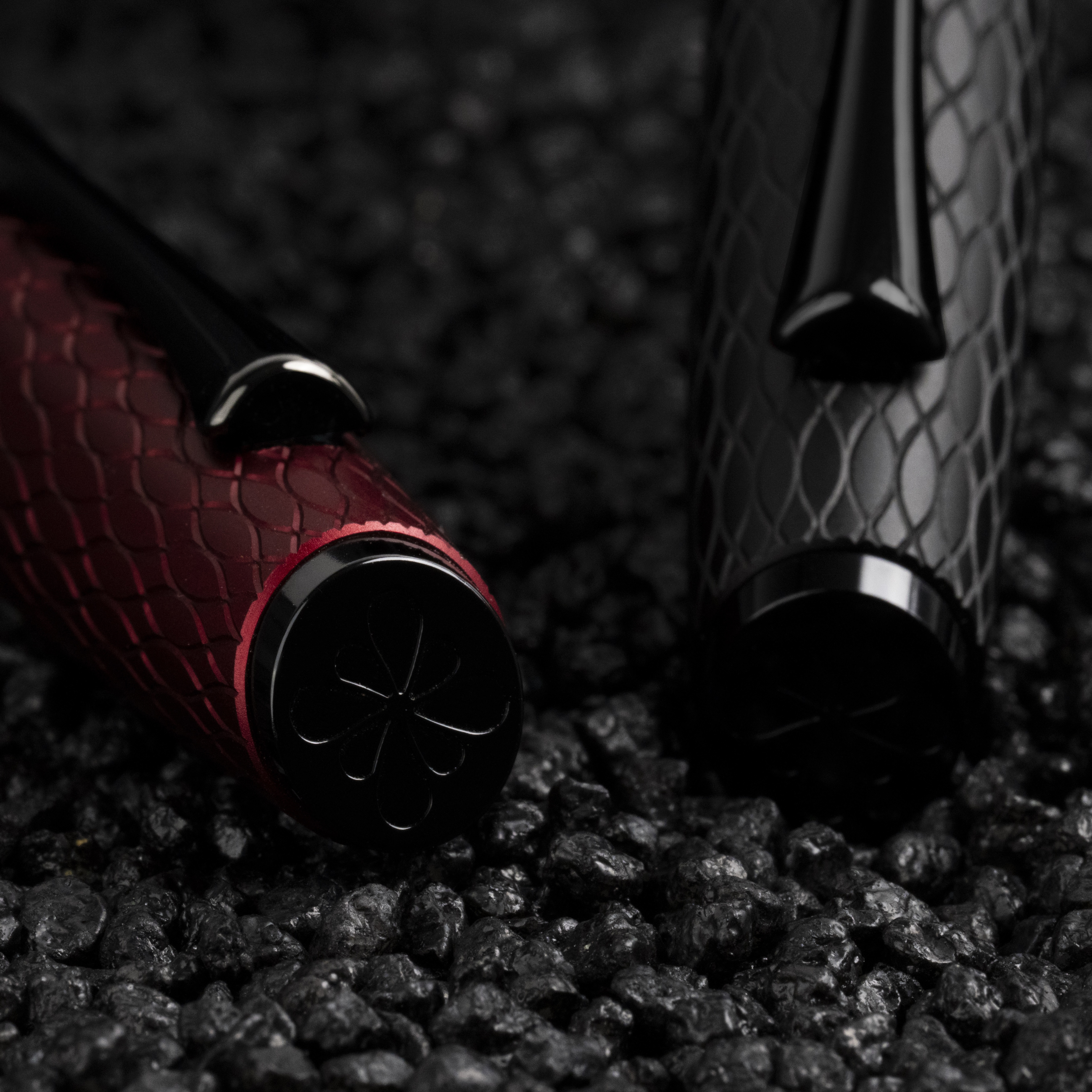 Diplomat Cobra Matte Black Guilloche Fountain pen