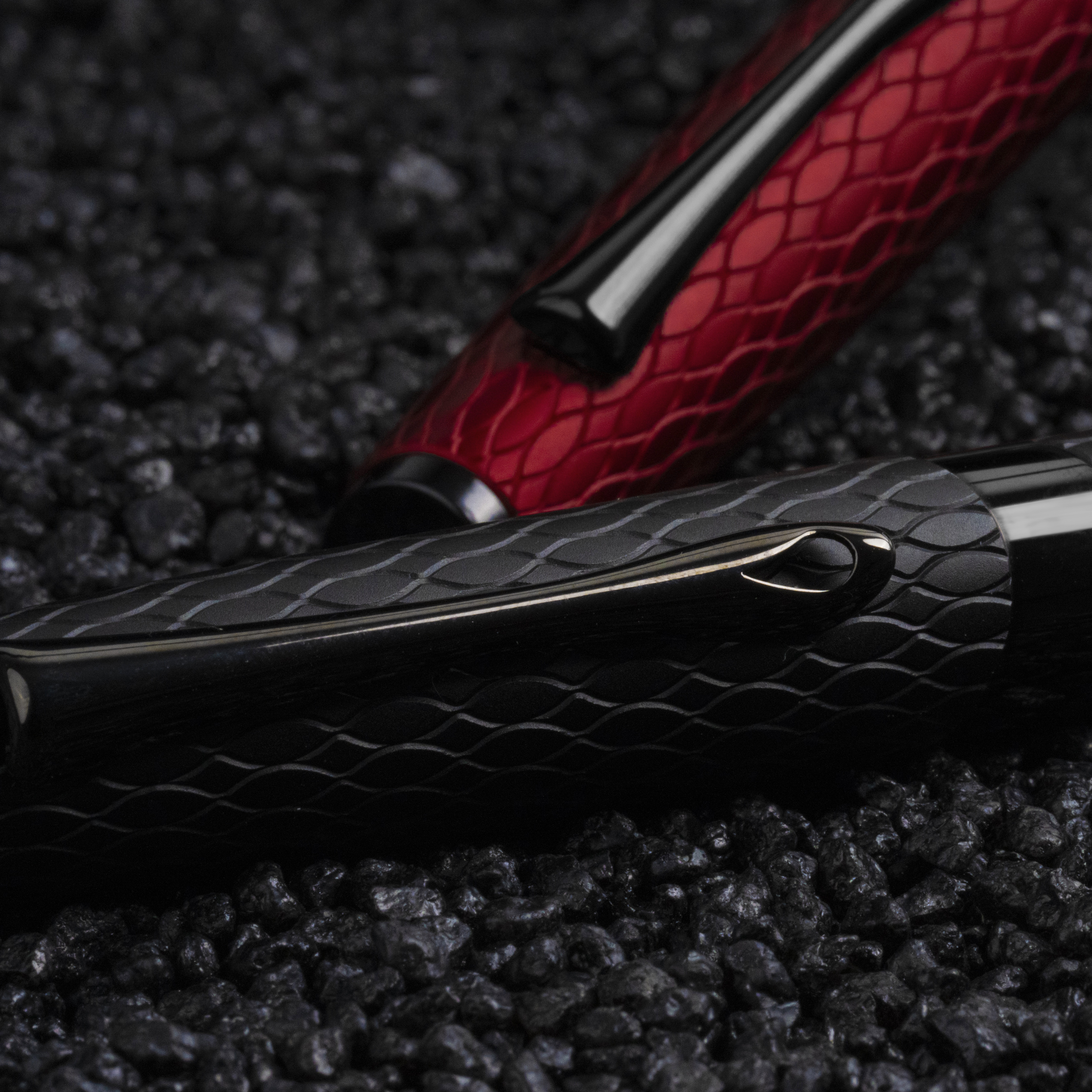 Diplomat Cobra Matte Black Guilloche Fountain pen