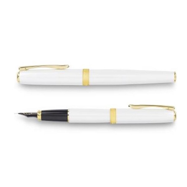 Diplomat Excellence A Pearl White Gold Vulpen