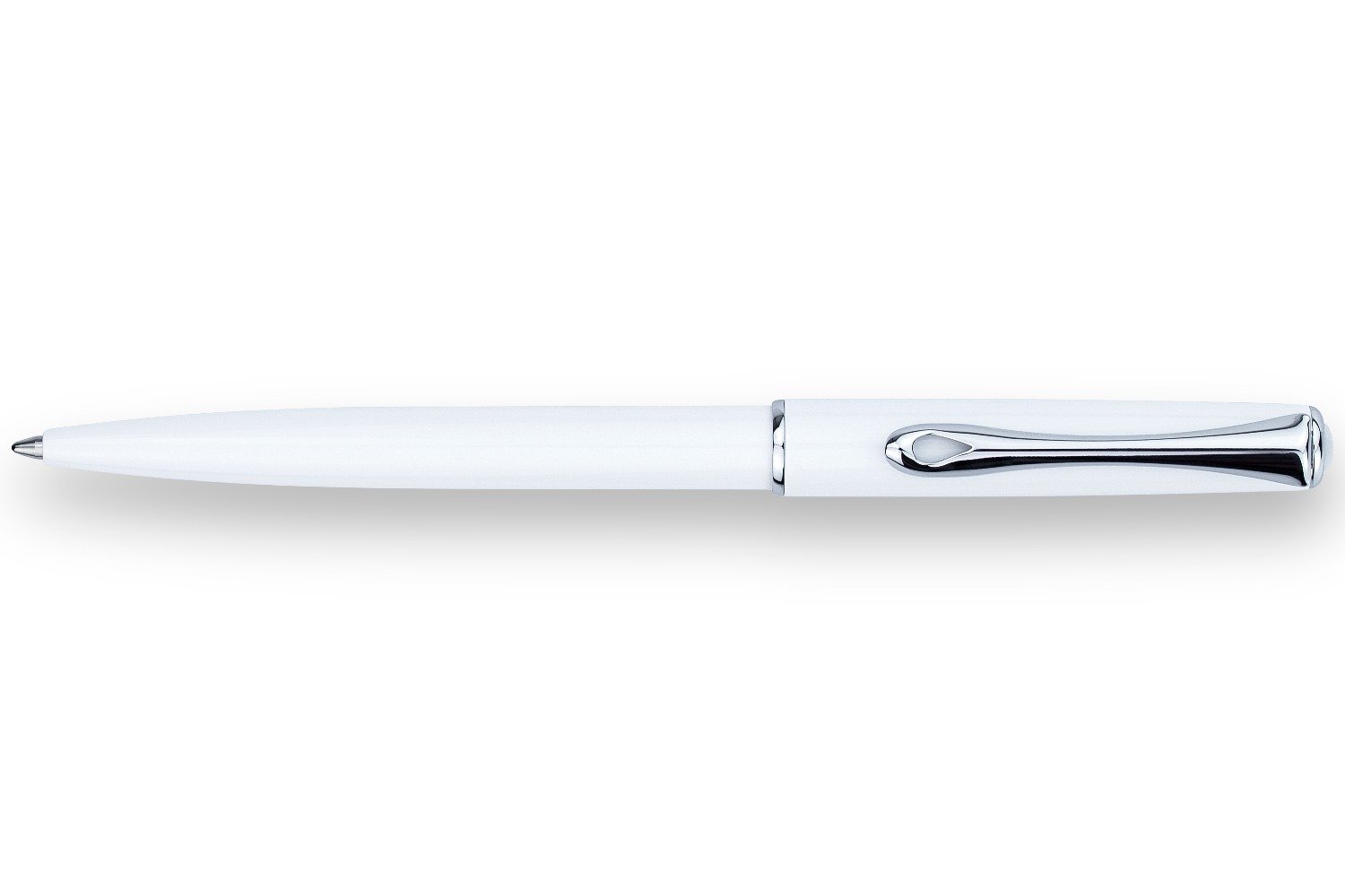 Diplomat Traveller Snowhite Chrome Ballpoint