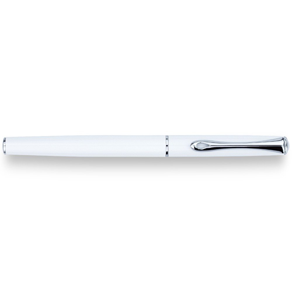 Diplomat Traveller Snowhite Chrome Rollerball