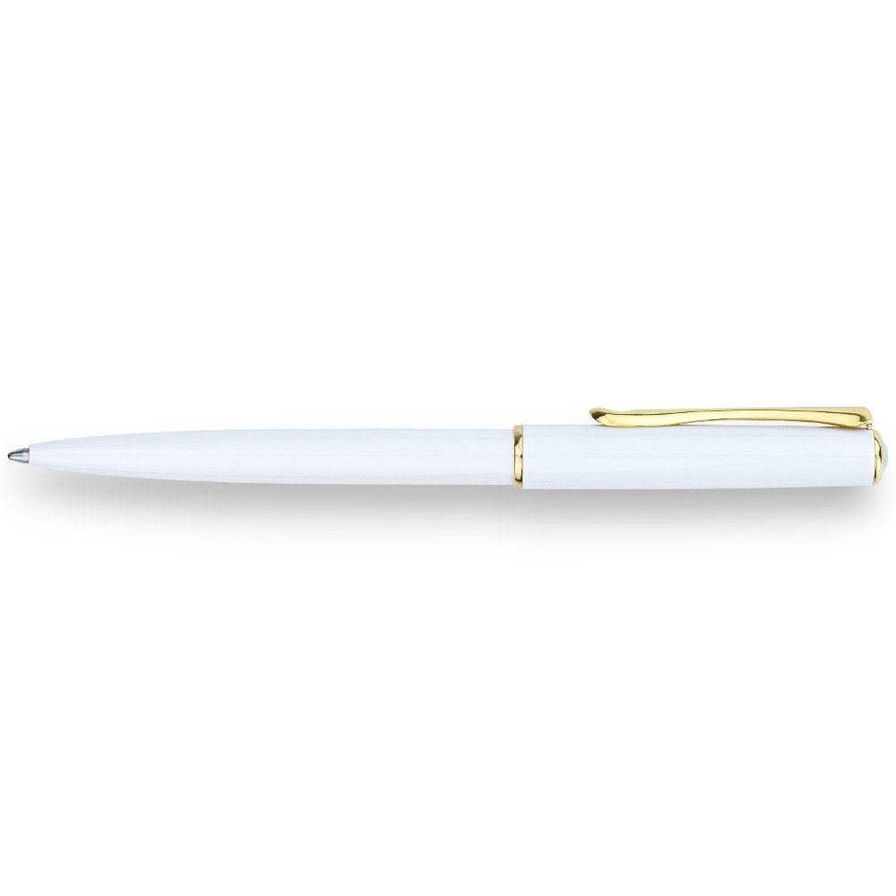 Diplomat Traveller Snowhite Gold Ballpoint