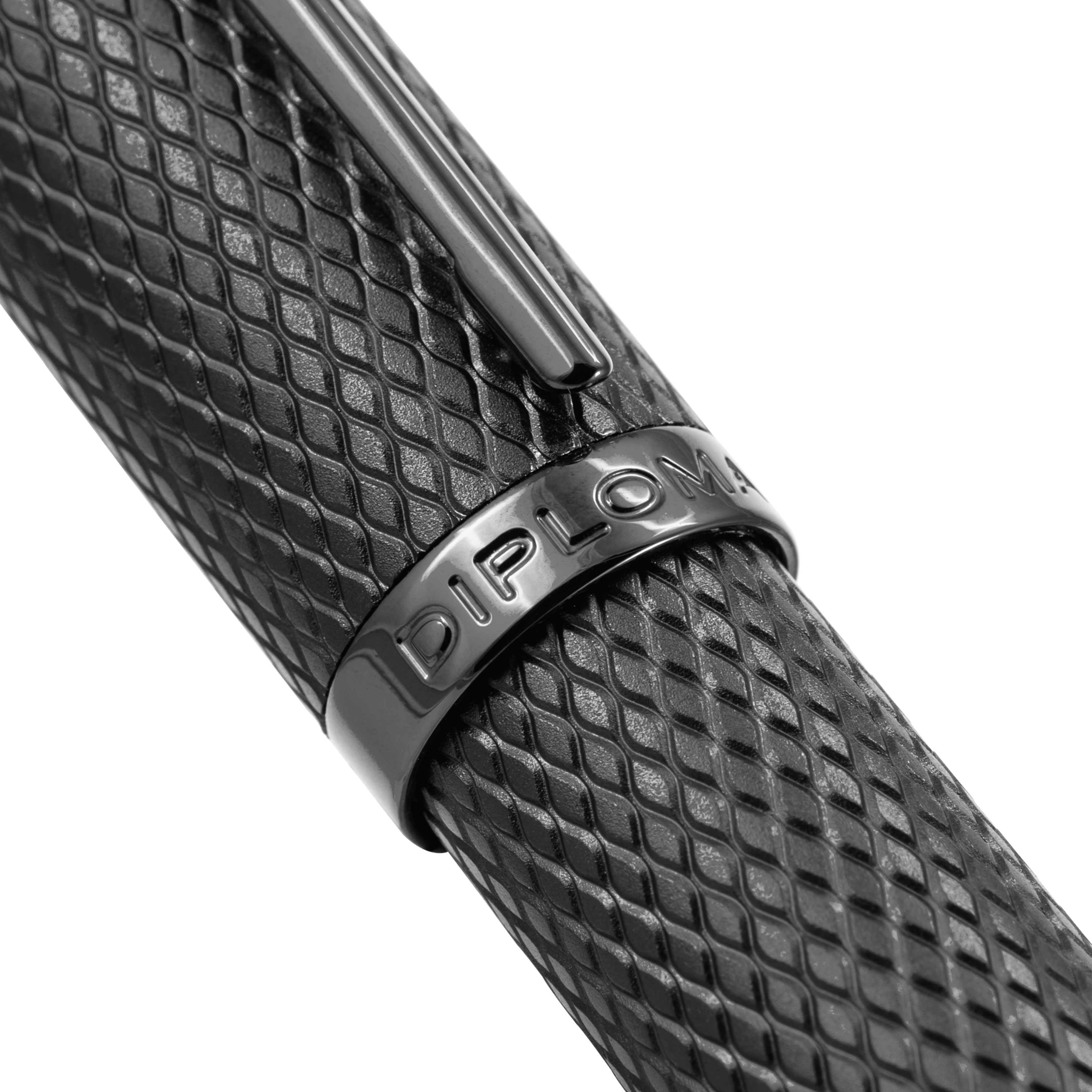 Diplomat Viper Black Guilloche Pióro wieczne