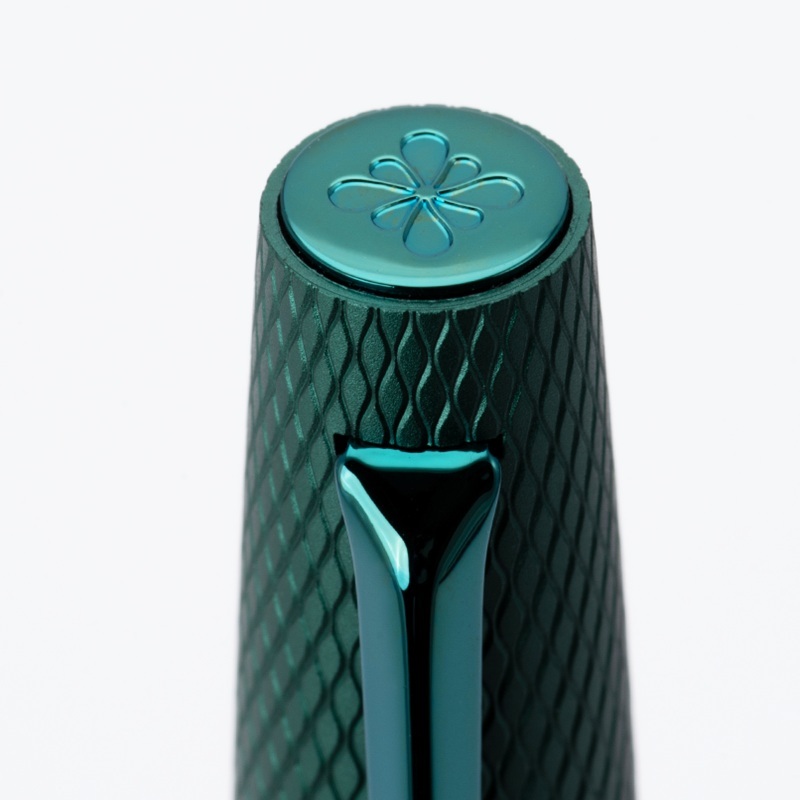 Diplomat Viper Green Guilloche Rollerball