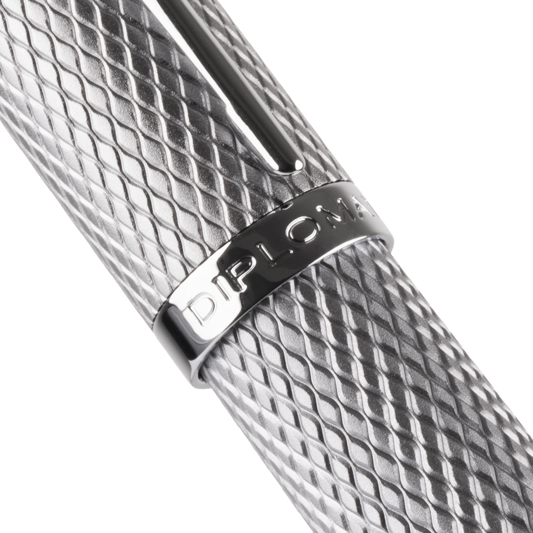 Diplomat Viper Silver Guilloche Rollerball