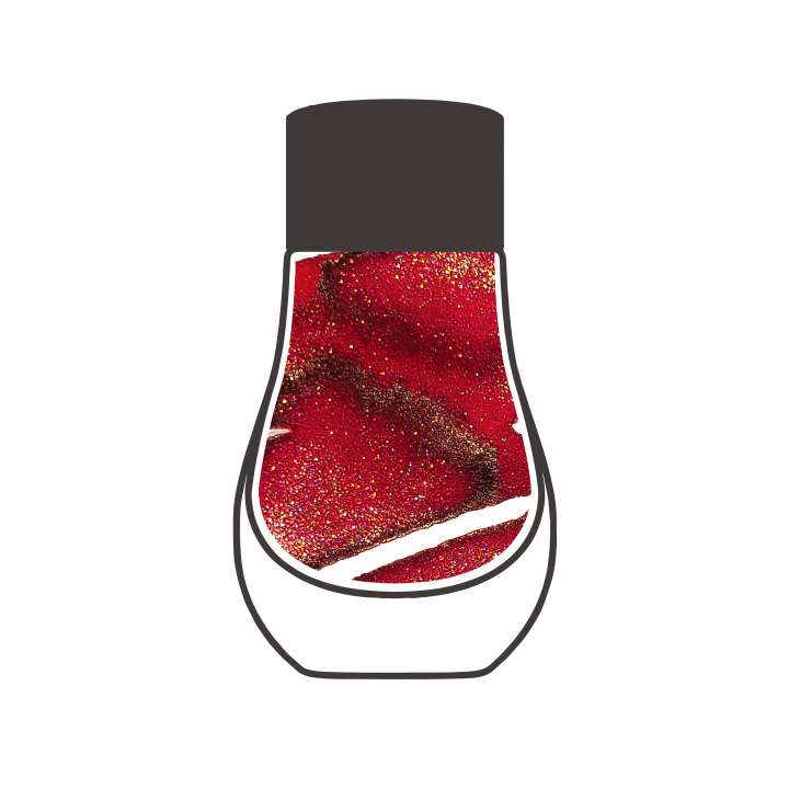 Dominant Industry Pearl No.013 Christmas Red 25ml Butelka atramentu