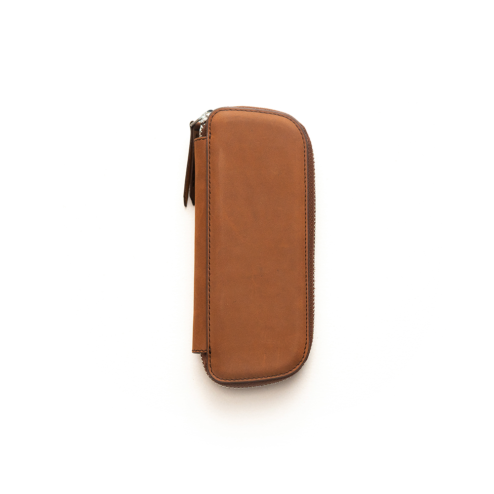Endless Companion Brown Adjustable Pen Pouch (Double)