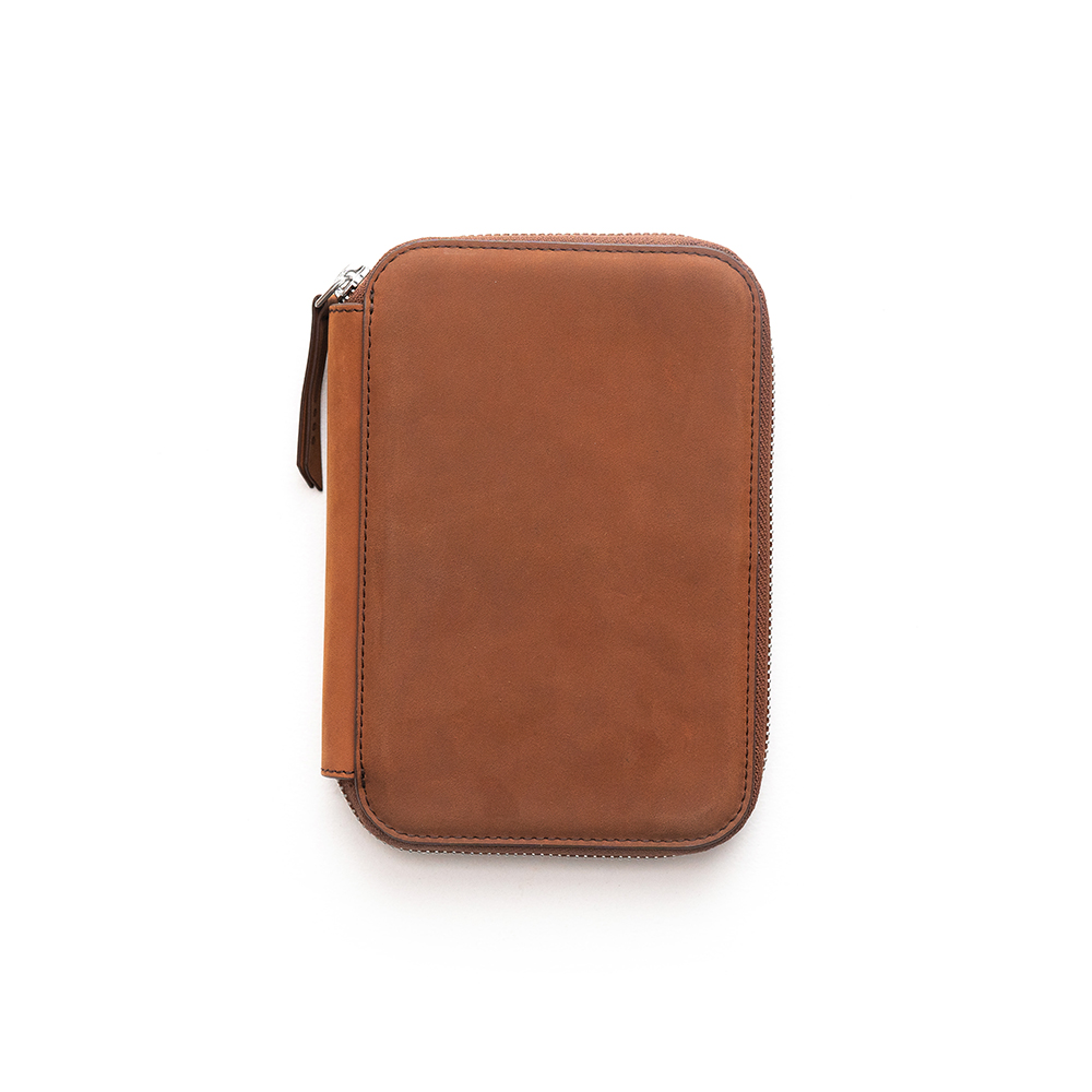 Endless Companion Brown Adjustable Pen Pouch (Fivefold)