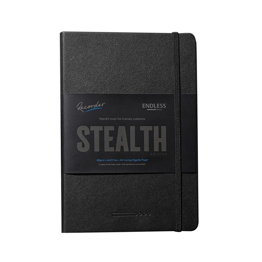Endless Recorder Stealth Dotted  Black A5