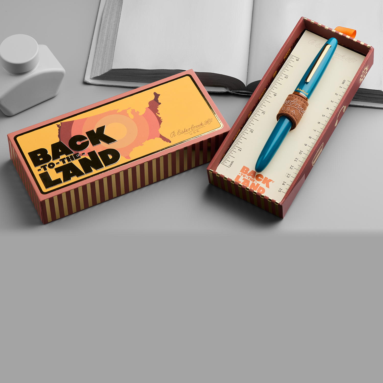 Esterbrook Estie Back to the Lands Funky Lake Teal GT Piston Stylo Plume