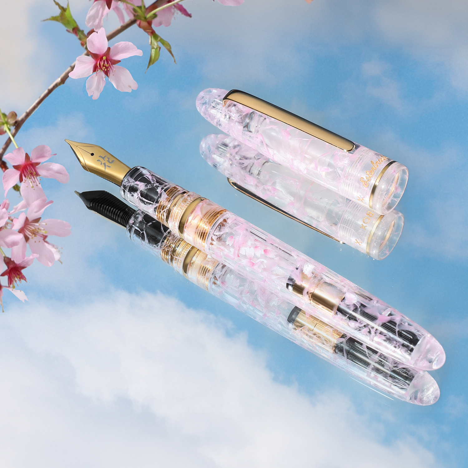 Esterbrook Estie Kachofugetsu Flower GT Stylo Plume