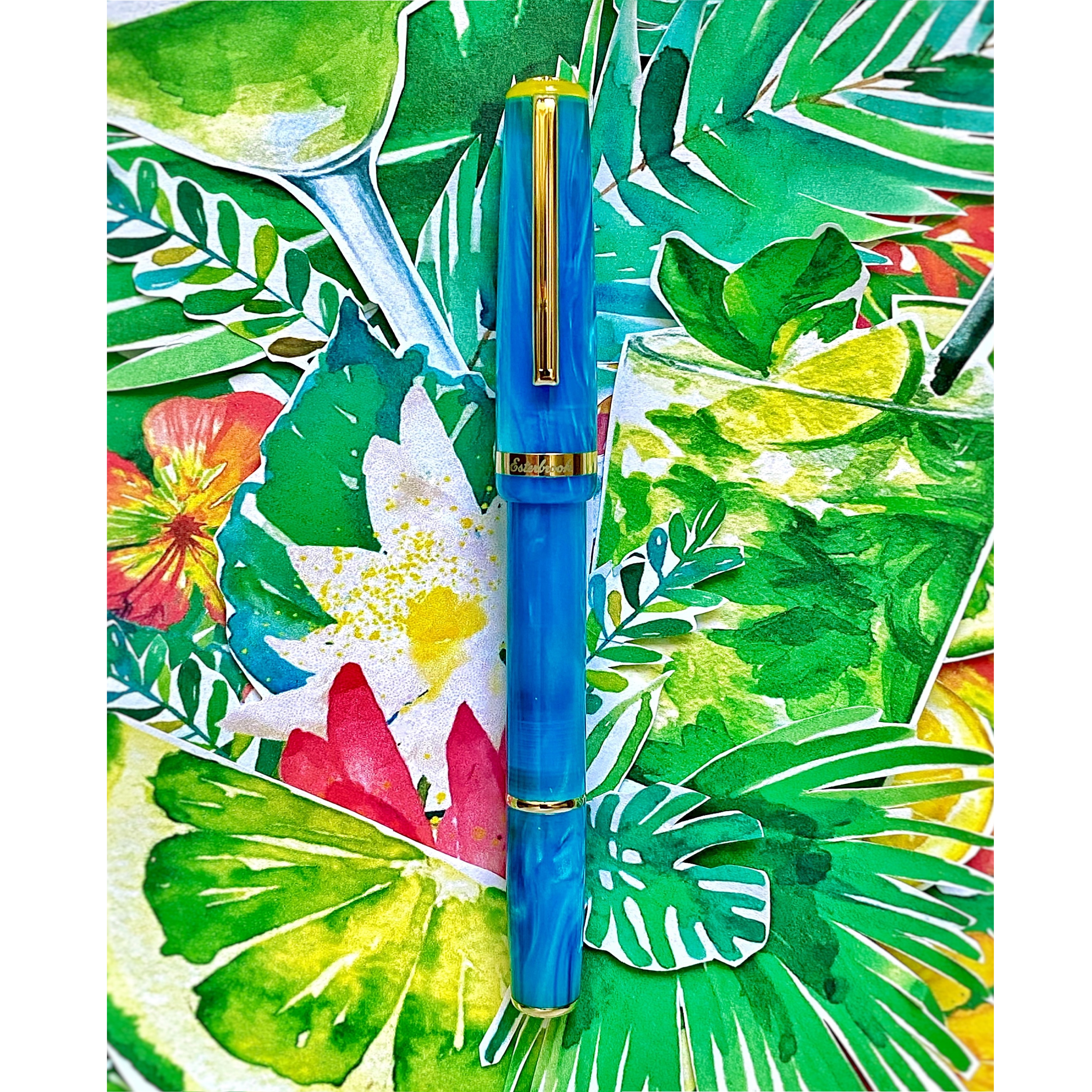 Esterbrook JR Pocket Pen Paradise Blue Breeze Plumo Estilográfica