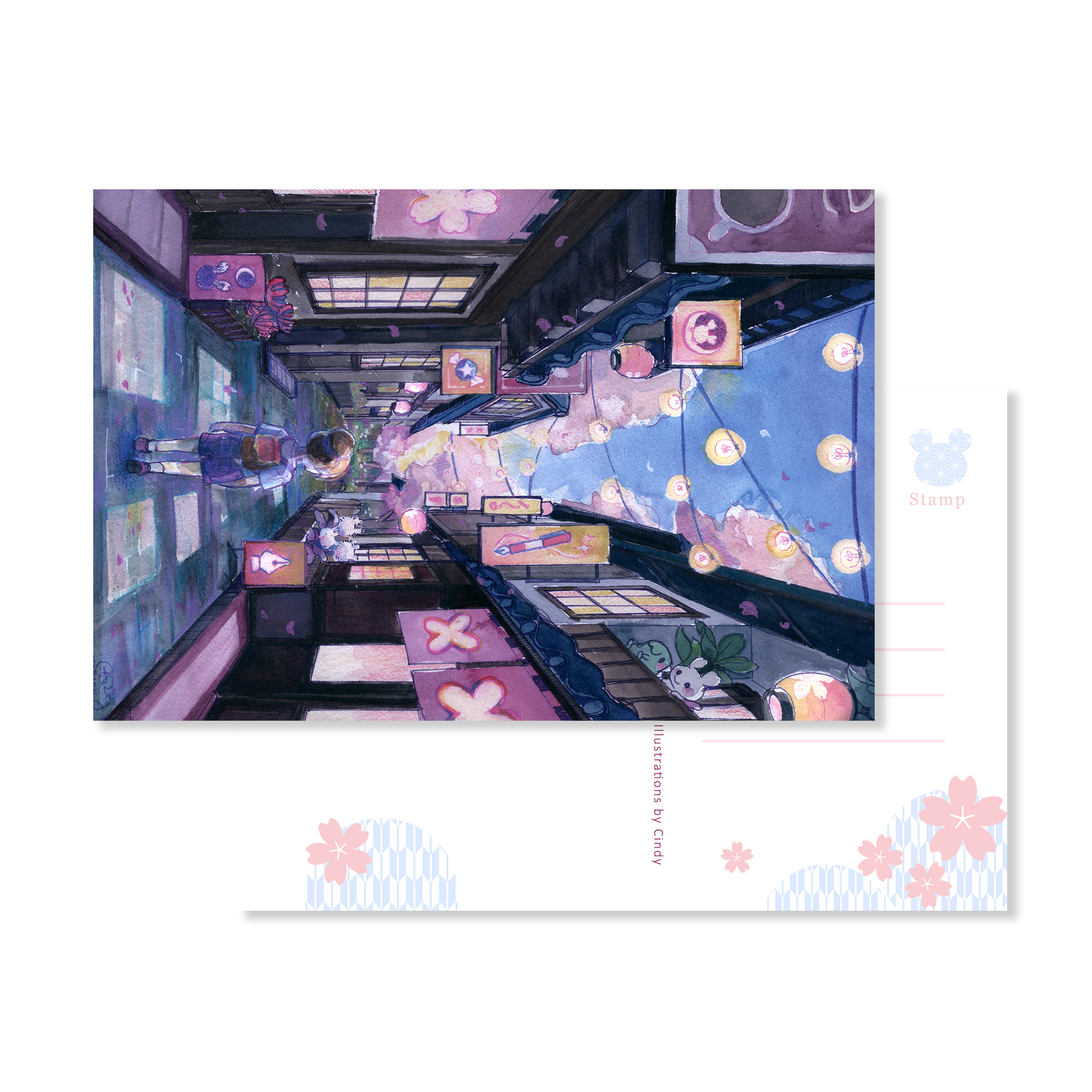 Esterbrook Sakura Street Postcards